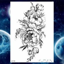 Load image into Gallery viewer, Luxury Colorful Flower Lavender Waterproof Temporary Tattoos Animals Arm Chest Tattoo Stickers Elegant Summer Style For Womens Mens