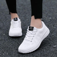 Load image into Gallery viewer, Elegant Sport Womens Sneakers Flats Casual Tennis Shoes Summer Lace-Up Mesh Light Breathable Casual Comfort Non Slip Lightweight Breathable Mesh Athletic Sneakers