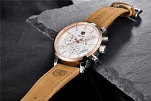 Load image into Gallery viewer, Luxury Men's Business Watches Fashion Watch Waterproof For Men's Casual Sport Leather Strap