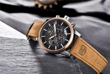 Load image into Gallery viewer, Luxury Men's Business Watches Fashion Watch Waterproof For Men's Casual Sport Leather Strap