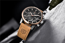 Load image into Gallery viewer, Luxury Men's Business Watches Fashion Watch Waterproof For Men's Casual Sport Leather Strap