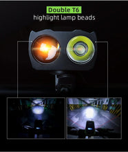 Load image into Gallery viewer, 4000mAh Bicycle Front Light Set USB Rechargeable Smart Headlight With Horn 800 Lumen LED Bicycle Light Set USB Rechargeable Super Bright Bike Headlight