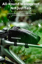 Load image into Gallery viewer, Bicycle Bag Waterproof Cycling Top Front Tube Frame Bag Large Capacity Road Bicycle Black Bike Accessories Top Tube Bike Bag Waterproof Bike Front Frame Bike Bag Bicycle Top Tube Bag Cycling Accessories
