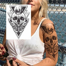 Load image into Gallery viewer, Realistic Black Temporary Small Big Tattoos Space Planets Animals Tatoos Waterproof Face Hands Tattoos For Girls Mens