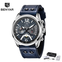 Load image into Gallery viewer, New Men Watch Top Sport Design Waterproof Men Quartz Military Wristwatch Leather Strap Analog Men Watch