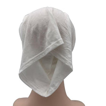 Load image into Gallery viewer, NEW Soft Cotton Hijab Breathable Turban Tie Under Scarf Elegant Ear Hole Stretch Inner Hijabs Lightweight Turban Round Front Under Hijab Caps Female Turban Bonnet