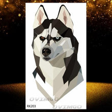 Load image into Gallery viewer, New Black Wolf Forest Sticker Tattoos Temporary Tree Fierce Animal Body Tattoo Luxury Design Custom Tatoos For Mens