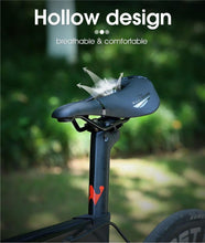 Load image into Gallery viewer, Leather Bike Saddle Road Bike Front Seat Cycling Saddles For Mens Breathable Hollow Cushion Bicycle Saddle Comfort Bike Saddle Ergonomic Waterproof Bicycle Seat For Road Bike Mountain Bike Seats