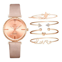 Load image into Gallery viewer, Elegant Style Fashion Womens Watch Luxury Leather Band Analog Quartz Wrist Watch Women Dress Leather Band Thin Minimalist Casual Simple Dress Analog Quartz Wristwatch