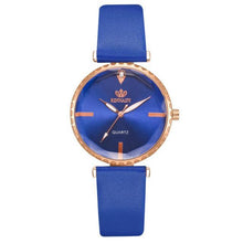 Load image into Gallery viewer, Elegant Style Fashion Womens Watch Luxury Leather Band Analog Quartz Wrist Watch Women Dress Leather Band Thin Minimalist Casual Simple Dress Analog Quartz Wristwatch