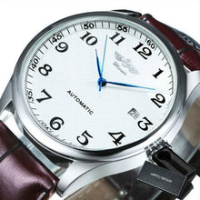 Load image into Gallery viewer, Classic Luxury Men Watch Automatic Wrist Watches Brown Leather Strap Fashionable Design Watches For Men