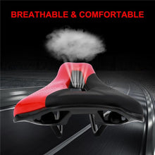 Load image into Gallery viewer, Bike Saddle Mountain Road Bike Seat PU Leather Gel Filled Cycling Cushion Comfortable Shockproof Bicycle Saddle Seat Cushion For Men Comfort Bike Saddle Anti-Slip Bicycle Saddle Waterproof Bicycle Seat For Mountain Bike Seat
