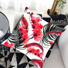 Load image into Gallery viewer, Tropical Plants Palm Leaf Pillow Cover Green Leaves Cushion Covers Flower Decorative Pillow Sofa Decorative Throw Pillow Covers Tropical Green Leaves Floor Pillow Cover for Couch Cushion Cover Plant Monstera Leaf 45x45cm