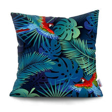 Load image into Gallery viewer, Tropical Plants Palm Leaf Pillow Cover Green Leaves Cushion Covers Flower Decorative Pillow Sofa Decorative Throw Pillow Covers Tropical Green Leaves Floor Pillow Cover for Couch Cushion Cover Plant Monstera Leaf 45x45cm