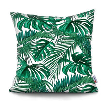 Load image into Gallery viewer, Tropical Plants Palm Leaf Pillow Cover Green Leaves Cushion Covers Flower Decorative Pillow Sofa Decorative Throw Pillow Covers Tropical Green Leaves Floor Pillow Cover for Couch Cushion Cover Plant Monstera Leaf 45x45cm