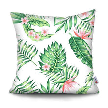 Load image into Gallery viewer, Tropical Plants Palm Leaf Pillow Cover Green Leaves Cushion Covers Flower Decorative Pillow Sofa Decorative Throw Pillow Covers Tropical Green Leaves Floor Pillow Cover for Couch Cushion Cover Plant Monstera Leaf 45x45cm