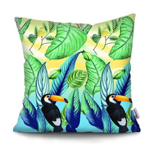 Load image into Gallery viewer, Tropical Plants Palm Leaf Pillow Cover Green Leaves Cushion Covers Flower Decorative Pillow Sofa Decorative Throw Pillow Covers Tropical Green Leaves Floor Pillow Cover for Couch Cushion Cover Plant Monstera Leaf 45x45cm