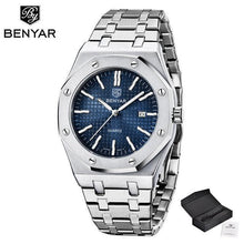 Load image into Gallery viewer, Fashion Stainless Steel Mens Quartz Analog Watch Luminous Waterproof Mens Sports Minimalist Wrist Watch