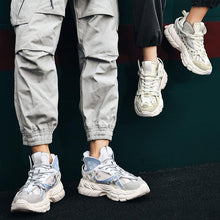 Load image into Gallery viewer, Modern Blue Men's Running Shoes Comfortable Breathable Unisex Sports Shoes Rubber Hard-Wearing Sneakers Casual Sport Shoes Casual Sports Tennis Sneakers