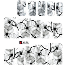 Load image into Gallery viewer, Abstract Lady Face Water Decals Fruit Flower Summer Leopard Alphabet Leaves Nail Stickers Water Black Leaf Sliders Marble Nail Art Stickers Water Transfer Nail Decals Full Wraps Gradient Acrylic Nail Kits for Women Manicure Decoration