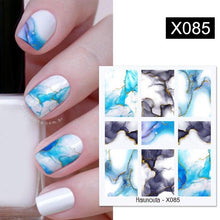 Load image into Gallery viewer, Embossed Nails Sticker 3D Flower Leaves Slider Water Transfer Nail Decals for Nail Art Transfer Sticker 3D Wave Design Decoration for Women Girls Art Stickers Decal Decoration Metallic Curve Strip Line Nail Decor