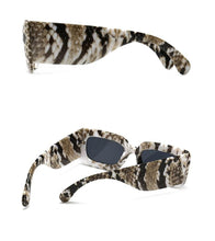 Load image into Gallery viewer, Oversized Square Sunglasses Classic Square Sunglasses For Men & Women Sun Glasses In Snake Pattern For Traveling Shades Female