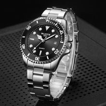 Load image into Gallery viewer, Luxury Round Business Men's Watches Fashion Waterproof Elegant Shine Stainless Steel Design Analog Luminous Men Wrist Watch