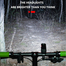 Load image into Gallery viewer, Smart Bicycle Front Light Set USB Rechargeable Front Light LED Headlight Bike Lamp Cycling Flash Light Powerful Rechargeable Bike Light For Night Riding Super Bright Bicycle Headlight For Cycling Road Mountain