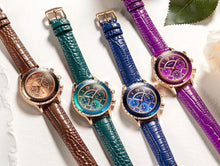 Load image into Gallery viewer, Luxury Green Business Women Watches Quartz Fashion Leather Strap Waterproof Multifunctional Wristwatch For Women