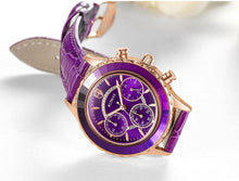 Load image into Gallery viewer, Luxury Green Business Women Watches Quartz Fashion Leather Strap Waterproof Multifunctional Wristwatch For Women