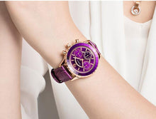 Load image into Gallery viewer, Luxury Green Business Women Watches Quartz Fashion Leather Strap Waterproof Multifunctional Wristwatch For Women