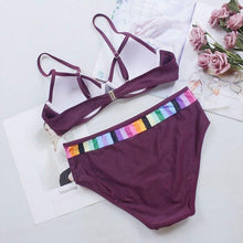 Load image into Gallery viewer, Bikini Set Swimwear Women Print Swimsuit Push Up Plus Size Bathing Suit Beachwear Women's Push-Up Bikini Set Padded Bikini Swimsuit