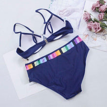 Load image into Gallery viewer, Bikini Set Swimwear Women Print Swimsuit Push Up Plus Size Bathing Suit Beachwear Women's Push-Up Bikini Set Padded Bikini Swimsuit
