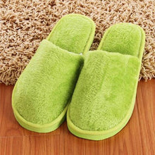 Load image into Gallery viewer, Women Home Slippers Autumn Winter Warm Furry Plush Shoes Indoor Bedroom Light EVA Couple Cotton Slipper House Memory Foam Slippers Furry Faux Fur Lined Bedroom Shoes