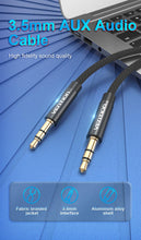 Load image into Gallery viewer, Durable 3.5mm Audio Aux Cable Jack For Speaker Headphone Car Audio Mobile Phones
