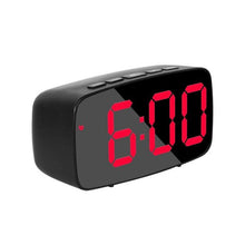 Load image into Gallery viewer, Acrylic/Mirror Alarm Clock LED Digital Clock Voice Control Snooze Time Temperature Display Night Mode Digital Alarm Clock, LED Bedside Clock with 6-Level Brightness Dual Alarm Adjustable Volume with 3 Alarm Sound Alarm Clock for Bedroom Office