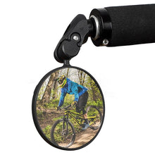 Load image into Gallery viewer, Stainless Steel Rotatable Bicycle Rearview Mirror Bike Rear View Mirror Cycling HandleBar Mirrors Rotating Adjustable HD Safety Convex Mirror With Wide Filed Of View For Mountain Bike