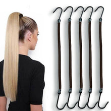 Load image into Gallery viewer, 5/10pcs Ponytail Rubber Elastic Hook Hair Bands For Women Gum Hooks Hair Accessories Hair Ties Styling Tools Holder Bungee Bands Gorgeous Hair Accessories For Women