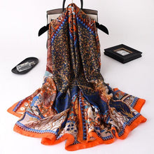 Load image into Gallery viewer, New Brand Designer Luxury Winter Long Silk Scarf Shawls Wraps Print Cotton Scarf Stylish Head Wraps Scarves Hijabs Neck Scarves Lady Hijab For Female