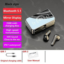 Load image into Gallery viewer, Bluetooth 5.1 Wireless Headphones Waterproof Sports Workout Earphones With Microphone Bluetooth In Ear Headphones Wireless Headset Quality Deep Bass Soft Earmuffs Light Weight Built-in Microphone Charging Box 3500mAh