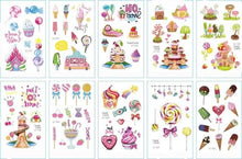 Load image into Gallery viewer, 10pcs Dinosaur Sticker Temporary Tatoo Waterproof Colorful Elegant Children Tattoos