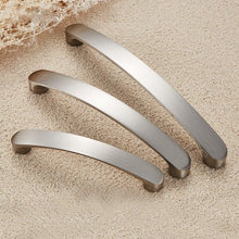 Load image into Gallery viewer, Cabinet Handles Kitchen Door Handles Drawer Knobs Aluminum Alloy Wardrobe Door Handles Brushed Modern Style Hardware Stainless Steel Kitchen Cabinet Pulls For Kitchen Cabinet Drawer Door Cupboard Decorative Modern Hardware For Cabinet