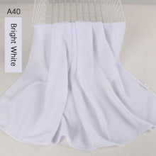 Load image into Gallery viewer, Fashion Soft Long Plain High Quality Premium Heavy Lightweight Elegant Chiffon Hijab Scarf Scarves Hijabs Lightweight Islamic Head Wear Escharpe Shawls Long Shawls For Women