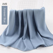 Load image into Gallery viewer, Fashion Soft Long Plain High Quality Premium Heavy Lightweight Elegant Chiffon Hijab Scarf Scarves Hijabs Lightweight Islamic Head Wear Escharpe Shawls Long Shawls For Women