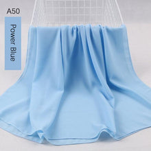 Load image into Gallery viewer, Fashion Soft Long Plain High Quality Premium Heavy Lightweight Elegant Chiffon Hijab Scarf Scarves Hijabs Lightweight Islamic Head Wear Escharpe Shawls Long Shawls For Women