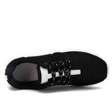 Load image into Gallery viewer, Womens Fashion Casual Sneakers Lightweight Comfortable Breathable Lace-up Mesh Couples Shoes Lightweight Casual Walking Shoes Breathable Mesh Fashion Sneakers