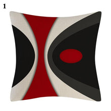 Load image into Gallery viewer, Red Abstract Cushion Cover Geometric Pillow Cases Sofa Decorative Modern Abstract Painting Pillow Case Beautiful Cushion Covers Fashion Pillowcase Pillow Cover