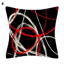 Load image into Gallery viewer, Red Abstract Cushion Cover Geometric Pillow Cases Sofa Decorative Modern Abstract Painting Pillow Case Beautiful Cushion Covers Fashion Pillowcase Pillow Cover