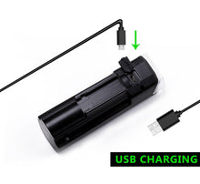 Load image into Gallery viewer, Front Bicycle Light USB Rechargeable LED Bike Light Waterproof Cycling Headlight Climbing Safety Flashlight Lamps Bike Light Super Bright Bicycle Light Easy To Install Fits All Bikes Headlights With Modes