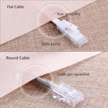 Load image into Gallery viewer, Cat6 RJ45 Network LAN Ethernet Flat Cable Computer UTP Patch Cord For Router Network Ethernet Cable Plated RJ45 Connectors Ethernet LAN Cable